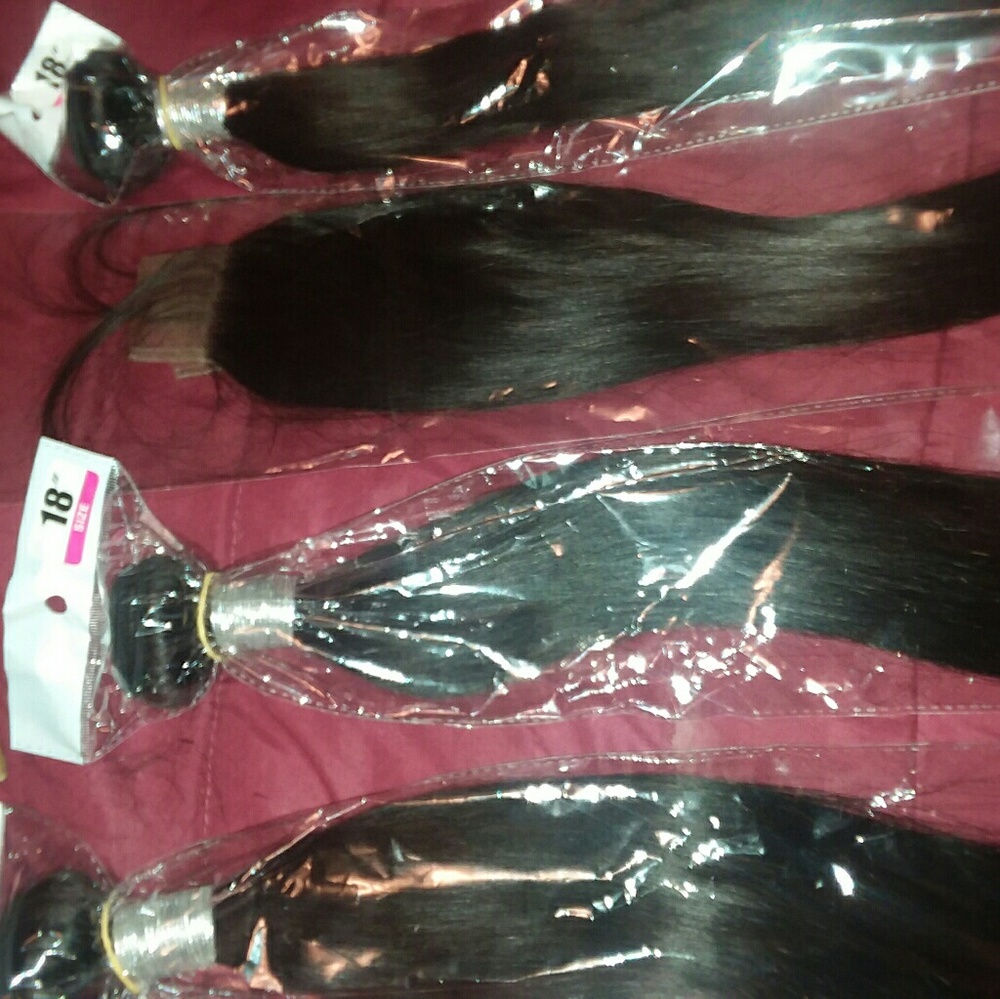 3 "18 inch straight virgin bundles 9a